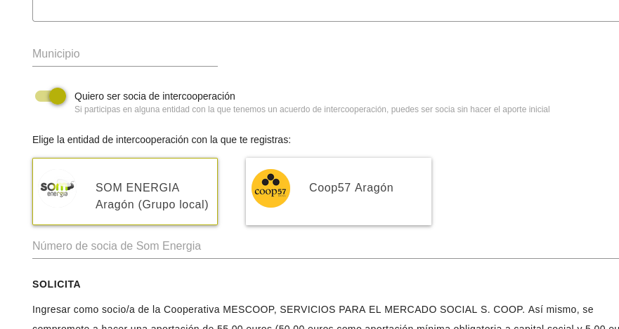 Formulario de nueva consumidora